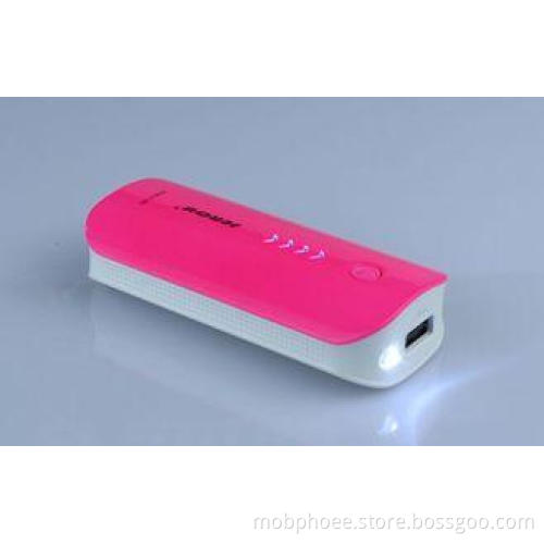 Pink 5600mAh Lithium Samsung / Iphone Power Bank Power Supp